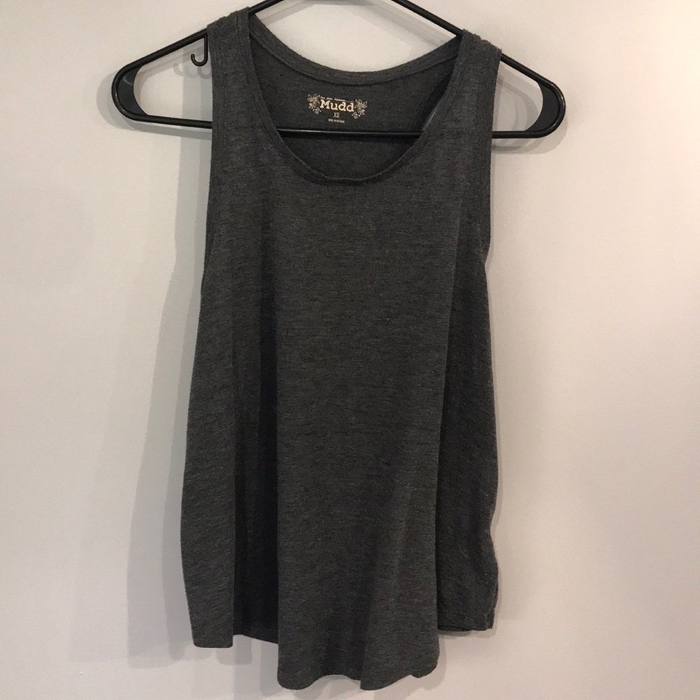 Mudd Grey XS racerback tank.